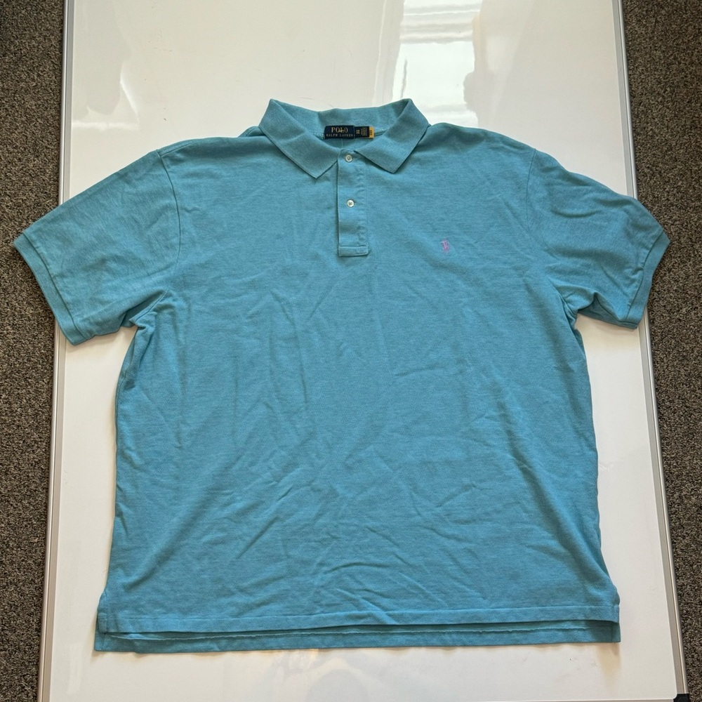 Ralph Lauren Men's Light Blue Polo Shirt